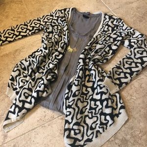 Patterned Cardigan Sweater